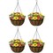 Sorbus 4-Pack Hanging Planter Baskets W/Coco Liner - for Garden Décor, Perfect for Home, Garden, Patio, Deck